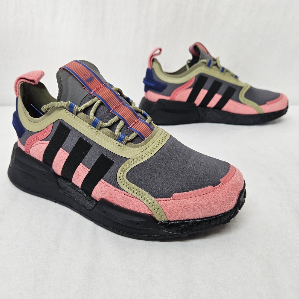 Adidas NMD_V3 W Athletic Shoes GX6936 Grey Pink Olive Womens Size 6